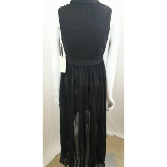 Forever 21 Hi Lo Studded shoulder vest - Picture 2 of 7